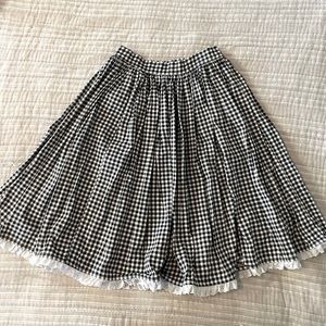 Vixen by Micheline Pitt Bardot Beauty in black gingham skirt